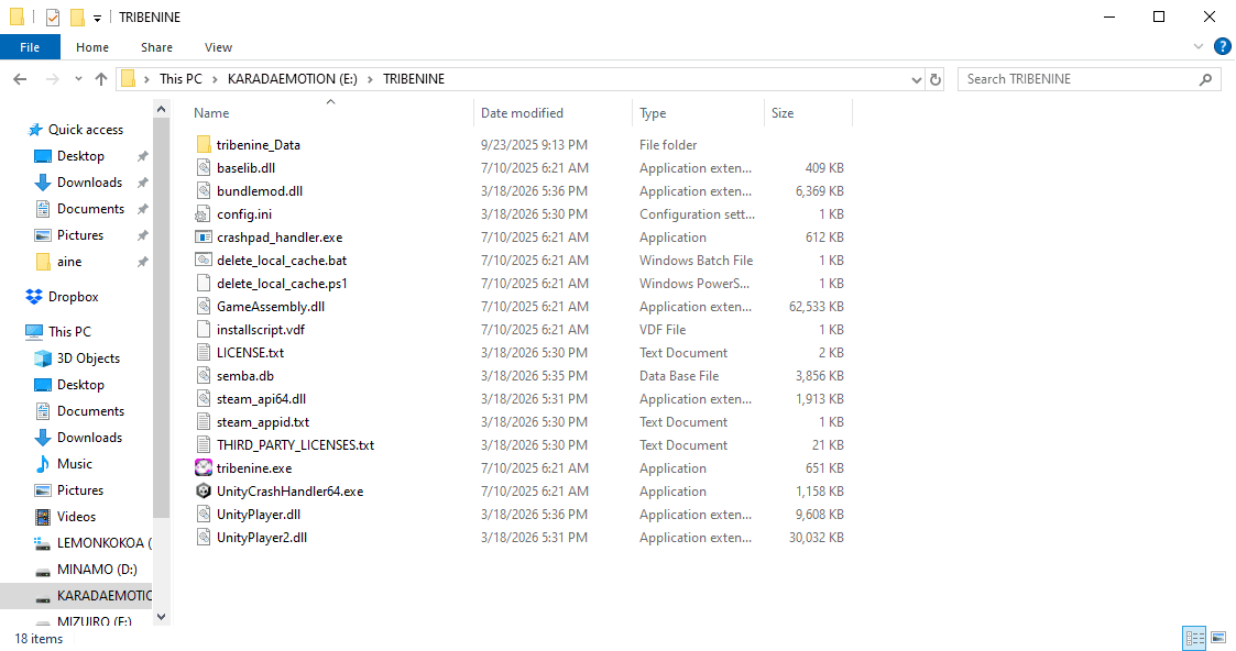 Folder after extraction