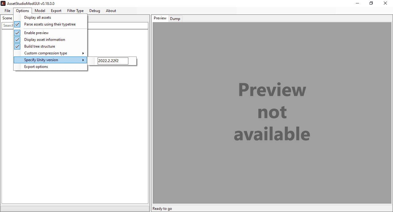 Specify Unity version
